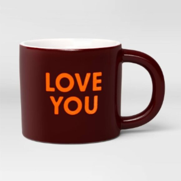 โ Room Essentials Stoneware Coffee Mug โ "Love You" โ 16oz โค๏ธ - Picture 1 of 3